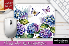 Summer Flowers Mouse Pad Sublimation - Floral Mousepad PNG Product Image 1