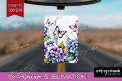 Summer Flowers Air Freshener PNG - Floral PNG Sublimation Product Image 1
