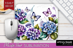 Summer Flowers Mouse Pad Sublimation - Floral Mousepad PNG Product Image 1