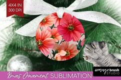 3D Flowers Ornament PNG - Summer PNG Sublimation Product Image 1