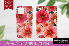 3D Flowers Phone Case PNG - Summer Case PNG Sublimation Product Image 1
