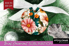 3D Flowers Ornament PNG - Summer PNG Sublimation Product Image 1