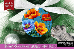 3D Flowers Ornament PNG - Summer PNG Sublimation Product Image 1