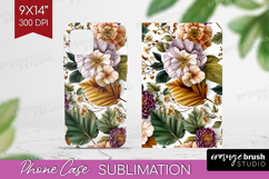 3D Flowers Phone Case PNG - Summer Case PNG Sublimation Product Image 1