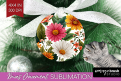 3D Flowers Ornament PNG - Summer PNG Sublimation Product Image 1