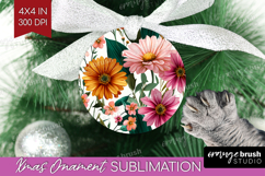 3D Flowers Ornament PNG - Summer PNG Sublimation Product Image 1