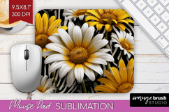 3D Flowers Mouse Pad Sublimation - Summer Mousepad PNG Product Image 1