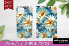 3D Flowers Phone Case PNG - Summer Case PNG Sublimation Product Image 1
