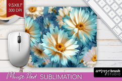 3D Flowers Mouse Pad Sublimation - Summer Mousepad PNG Product Image 1