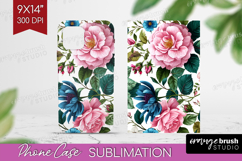 3D Flowers Phone Case PNG - Summer Case PNG Sublimation Product Image 1