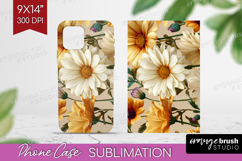 3D Flowers Phone Case PNG - Summer Case PNG Sublimation Product Image 1