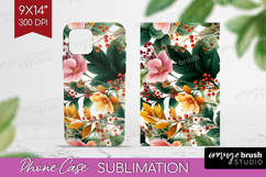 3D Flowers Phone Case PNG - Summer Case PNG Sublimation Product Image 1