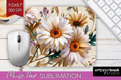 3D Flowers Mouse Pad Sublimation - Summer Mousepad PNG Product Image 1