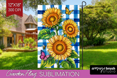Summer Garden Flag Sublimation - Sping Welcome Sign PNG Product Image 1
