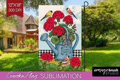 Summer Garden Flag Sublimation - Sping Welcome Sign PNG Product Image 1