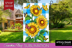 Summer Garden Flag Sublimation - Sping Welcome Sign PNG Product Image 1
