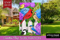 Summer Garden Flag Sublimation - Sping Welcome Sign PNG Product Image 1