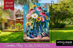 Summer Garden Flag Sublimation - Sping Welcome Sign PNG Product Image 1