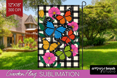 Summer Garden Flag Sublimation - Sping Welcome Sign PNG Product Image 1
