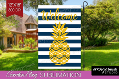 Summer Garden Flag Sublimation - Sping Welcome Sign PNG Product Image 1