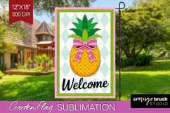 Summer Garden Flag Sublimation - Sping Welcome Sign PNG Product Image 1