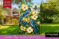 Summer Garden Flag Sublimation - Sping Welcome Sign PNG Product Image 1