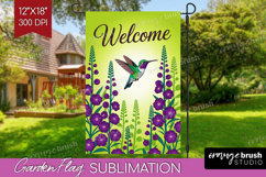 Summer Garden Flag Sublimation - Sping Welcome Sign PNG Product Image 1