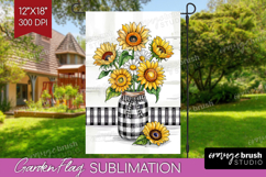 Summer Garden Flag Sublimation - Sping Welcome Sign PNG Product Image 1