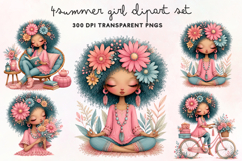 Summer Girl Clipart PNG Product Image 1