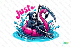 Summer Skeleton Sublimation Clipart Product Image 1