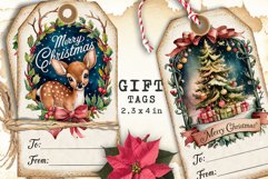 Christmas Gift Tags, Christmas labels, Christmas label tags Product Image 2
