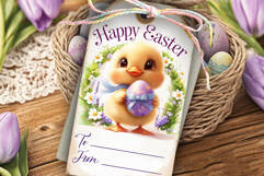 Easter Gift Tags, Easter labels, Bunny label tags Product Image 6