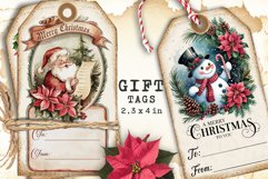 Christmas Gift Tags, Christmas labels, Christmas label tags Product Image 3