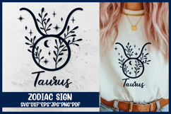 Taurus Zodiac Sign SVG. Horoscope Symbol Laser Cut File. Product Image 1