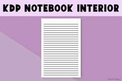 KDP Lined 6x9 Inch, 3pt Thick Lines, 120 Page, PDF Notebook Product Image 2