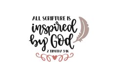 2.Timothy 3:16 SVG Cut File Product Image 1