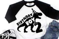 TRex 2nd Birthday Boy SVG - Two Dinosaur Shirt PNG Product Image 2