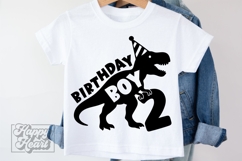 TRex 2nd Birthday Boy SVG - Two Dinosaur Shirt PNG Product Image 3