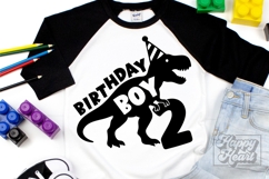 TRex 2nd Birthday Boy SVG - Two Dinosaur Shirt PNG Product Image 4