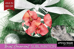Tropical Flowers Ornament PNG - Floral PNG Sublimation Product Image 1