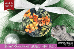 Tropical Flowers Ornament PNG - Floral PNG Sublimation Product Image 1