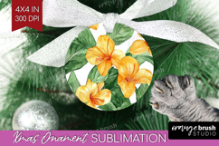 Tropical Flowers Ornament PNG - Floral PNG Sublimation Product Image 1