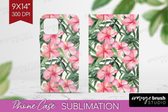 Tropical Flowers Phone Case PNG - Floral Case PNG Product Image 1