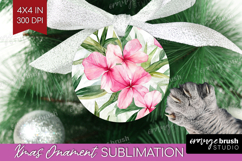 Tropical Flowers Ornament PNG - Floral PNG Sublimation Product Image 1