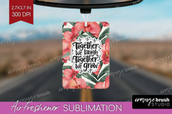Family Quote Air Freshener PNG - Tropical Flowers PNG Product Image 1