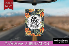 Family Quote Air Freshener PNG - Tropical Flowers PNG Product Image 1