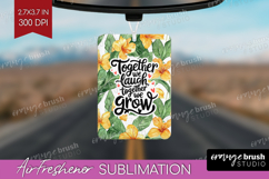 Family Quote Air Freshener PNG - Tropical Flowers PNG Product Image 1