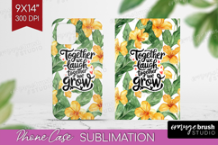 Family Quote Phone Case PNG - Tropical Flowers Case PNG Product Image 1