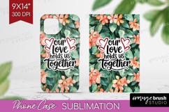 Family Quote Phone Case PNG - Tropical Flowers Case PNG Product Image 1