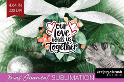 Family Quote Ornament PNG - Tropical Flowers PNG Sublimation Product Image 1